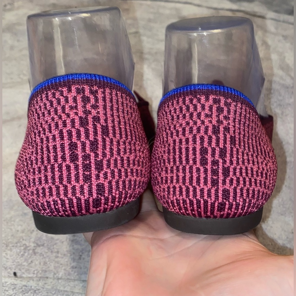 Worn 3x Rothy’s The Point Fig Python Pointed Toe … - image 4